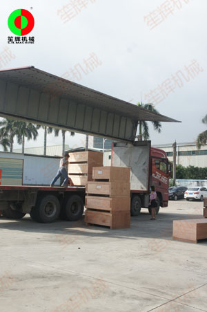 因海外疫情關系，積壓占倉的出口設備第一批次發(fā)貨裝車！