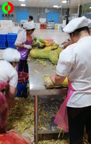工程售后團隊現(xiàn)場考察江西客戶生產(chǎn)現(xiàn)場,提供整套瓜果加工設(shè)備方案！